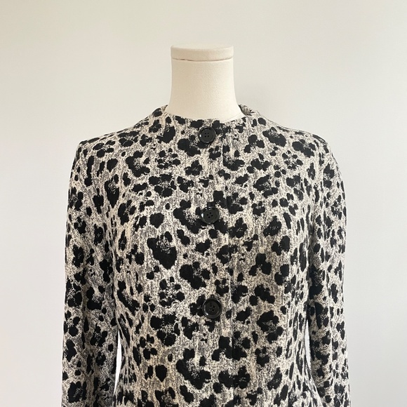 Lafayette 148 Wool Blend Textured Jacket Sz 6 Blazer Abstract Evening Holiday - Picture 5 of 13